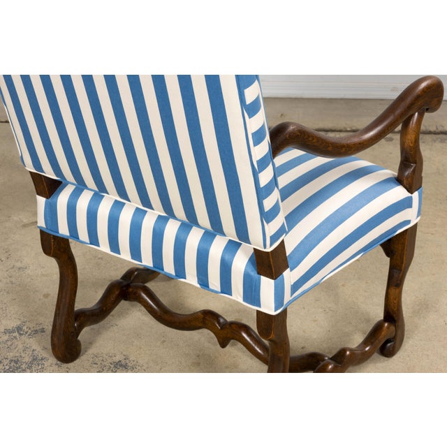 Pair of Late 19th Century French Louis XIII Style Oak Armchairs, Os De Mouton For Sale - Image 17 of 18