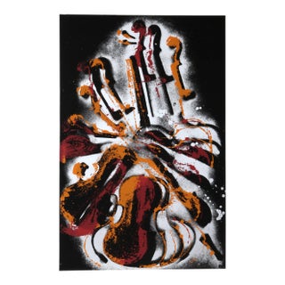 "Diabelli Variations", Violin Serigraph by Arman For Sale