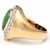 Contemporary 14KY Vintage Jadeite Jade & Diamond(0.60) Ring, size 7.5 For Sale - Image 3 of 5