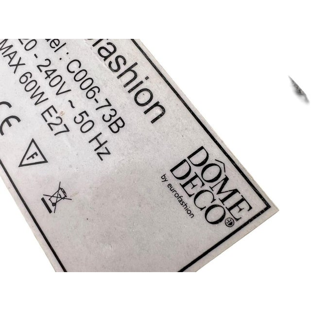 Silver Table Lamps from Dôme Deco, Belgium, 1990s, Set of 2 For Sale - Image 8 of 9