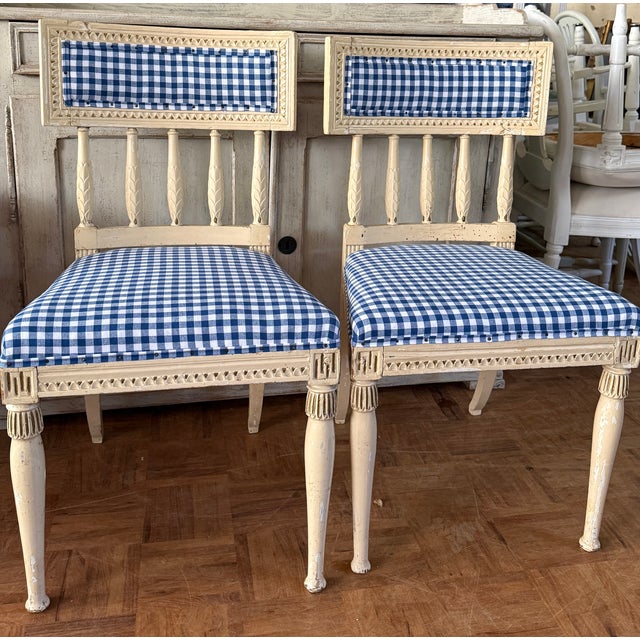 Mid 19th Century Antique Gustavian Side Chairs, 1850, Set of 2 For Sale - Image 5 of 5