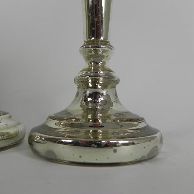 Mercury Candlesticks, 1890s, Set of 2 For Sale - Image 4 of 14