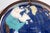 American Gem Floor Globe on Copper Stand Semi Precious Lapis Stone For Sale - Image 3 of 17