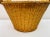 Vintage 1970s Rattan Handled Round Wicker Basket For Sale In Boston - Image 6 of 8