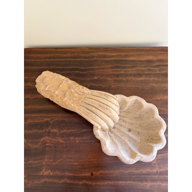 19th Century Italian Marble Shell Font From a Catholic Church For Sale - Image 9 of 12