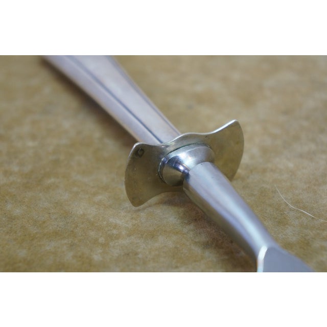 Vintage Paneled Sterling Silver Roast Carving Set Knife Fork - 2 pcs For Sale - Image 9 of 15