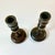 Early 20th C. Antique Federal Farmhouse Americana Hand Turned Walnut Candle Holders - A Pair For Sale - Image 6 of 11
