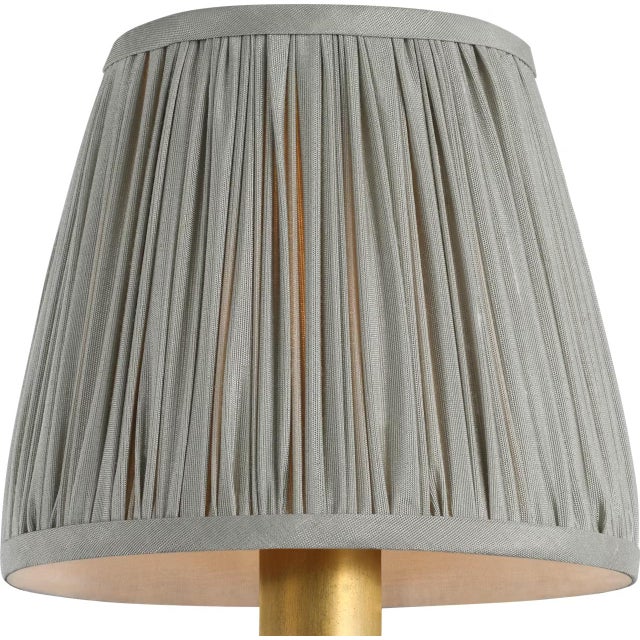 Traditional Visual Comfort Signature 6" Pleated Mist Silk Shade For Sale - Image 3 of 3