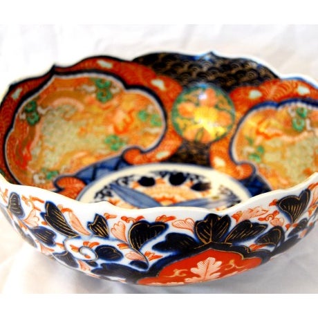 Porcelain Bowl Japanese Imari For Sale - Image 4 of 5