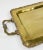 Vintage Large Scrolled Edge Handled Brass Tray For Sale - Image 9 of 11