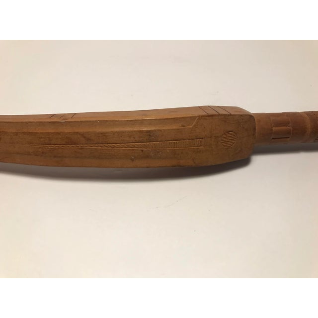 Early 20th Century Hand Carved Wooden Suriname Laundry Beater Made by Maroon People For Sale In Los Angeles - Image 6 of 10