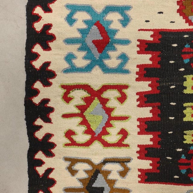 Vintage Kilim Rug in Wool, Turkey For Sale - Image 6 of 8