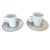 1990s Bernardaud Limoges, Set of 2 Espresso Cup & Saucer Gift Box by Kenzo, Circa 1990 For Sale - Image 5 of 9