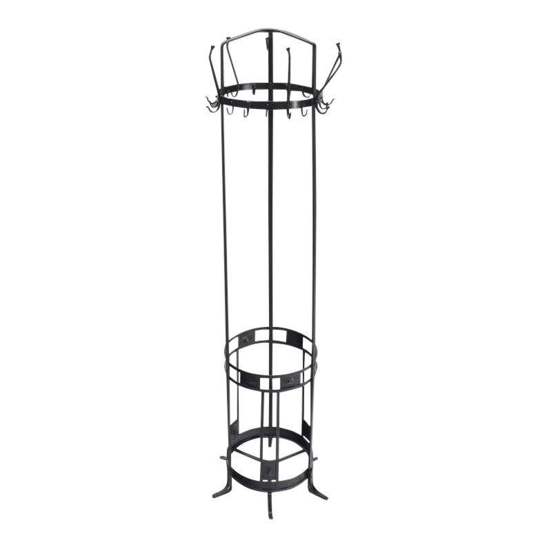 Early 20th Century Antique Wrought Iron Coat Rack / Umbrella Stand