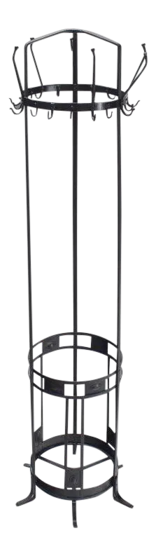 Early 20th Century Antique Wrought Iron Coat Rack / Umbrella Stand