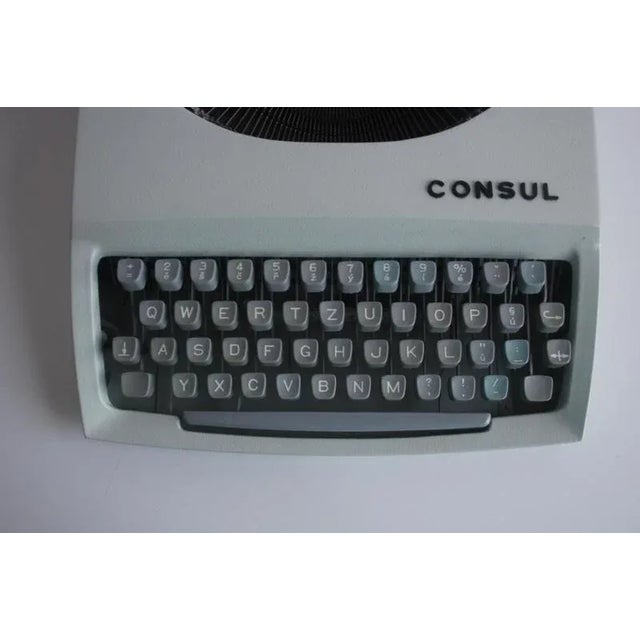 Vintage Consul Typewriter with Case, Czechoslovakia, 1960 For Sale - Image 3 of 14