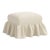 Stoffer Home x Cloth & Company June Ottoman in Relaxed Linen Cream For Sale