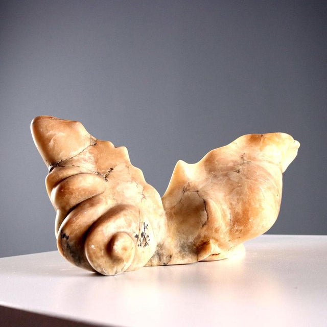 Alabaster Centerpiece in Shell Shape For Sale - Image 5 of 9