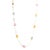 5.35 Carats Rainbow Sapphire 18k Gold Chain Link Necklace by VRJewels For Sale