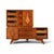 Wood Specialty Woodcraft Sculpted Diamond Vintage Mid Century Modern Stacking Highboy Dresser C. 1960s, Attributed For Sale - Image 7 of 15