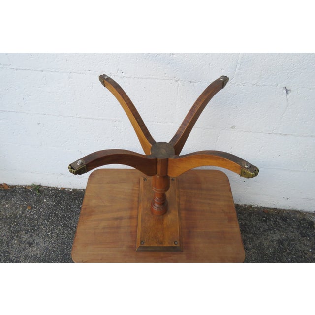 1940s Mahogany Claw Feet Low Side End Table For Sale In Miami - Image 6 of 11