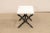 Cream English 19th Century Stool with Turned X-Style Legs For Sale - Image 8 of 10