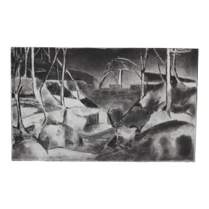 Central Park #2 1949 Etching
