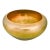Steuben Gold Aurene Rolled Rim Bowl, Signed 2687 — Carder Era Art Nouveau For Sale