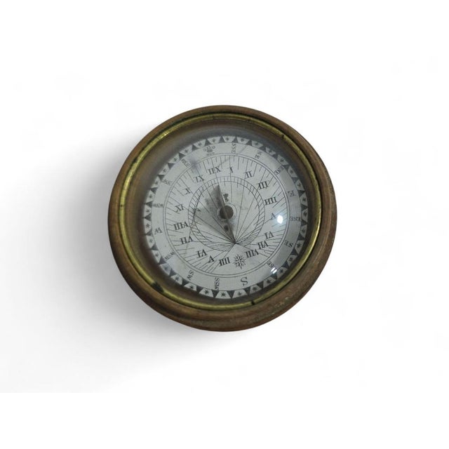 Portable Sundial in Turned Wooden Case, 1880 For Sale - Image 3 of 8