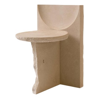 Vaga Chair in Moleanos Limestone by Rosana Sousa For Sale