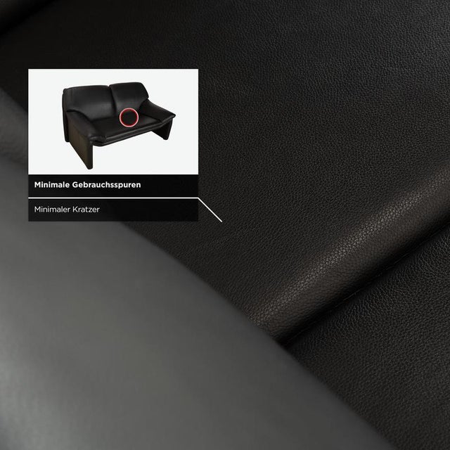 Black Atlanta 2-Seater Sofas in Black Leather from Laauser, Set of 2 For Sale - Image 8 of 18