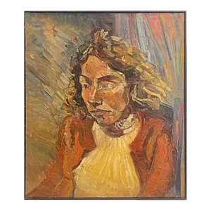 1973 Figurative Abstract Oil Painting by Warren Fischer, Signed