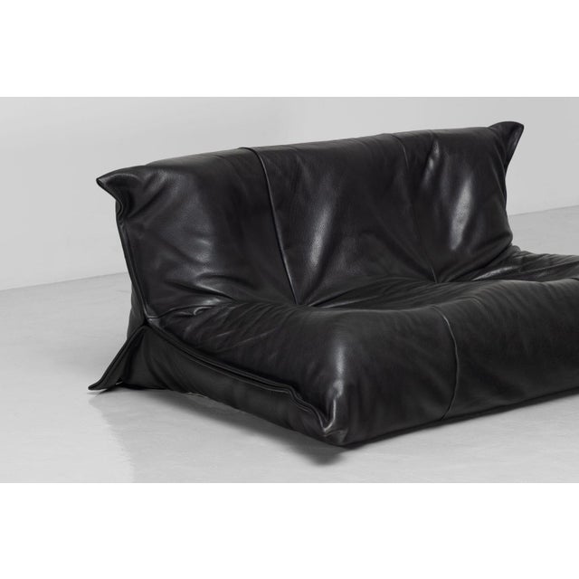Animal Skin Yoko Sofa Set attributed to Michel Ducaroy for Ligne Roset, France, 1985, Set of 2 For Sale - Image 7 of 18