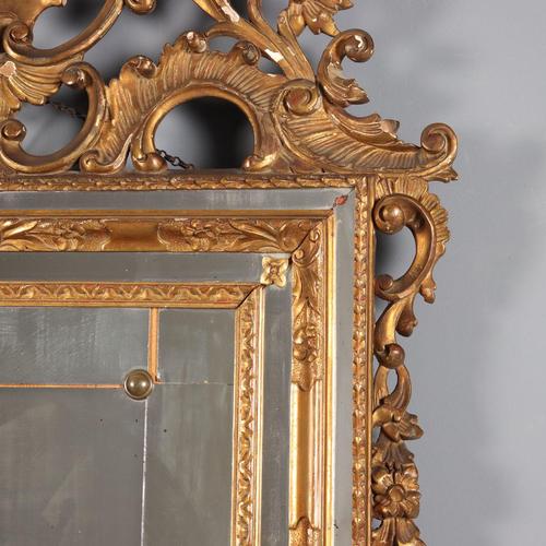Carved and Gilded Baroque Style Mirror For Sale - Image 5 of 11