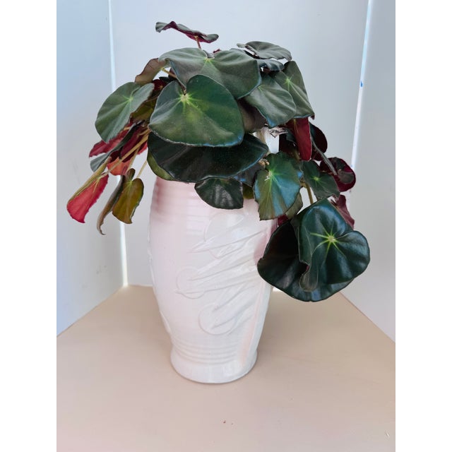 McCoy Tall Sand Dollar Vase in White For Sale - Image 11 of 11