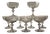 20th Century Engraved Crystal Champagne Coupes, 1920, Set of 9 For Sale