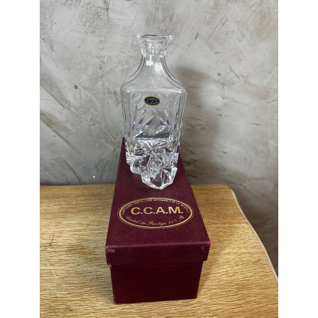 Whiskey Decanter from Compagnie Cristallière de la Moselle, 1950 For Sale - Image 8 of 10