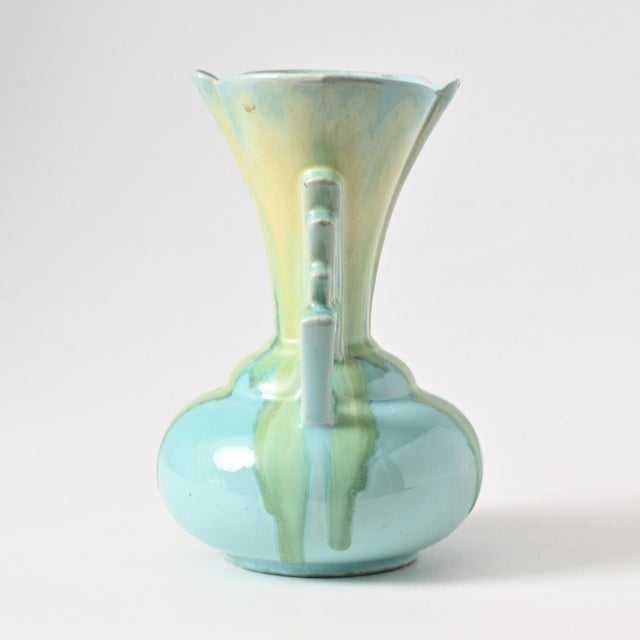 Art Deco Drip Glaze Vase from Faiencerie Thulin, 1920s For Sale - Image 4 of 11
