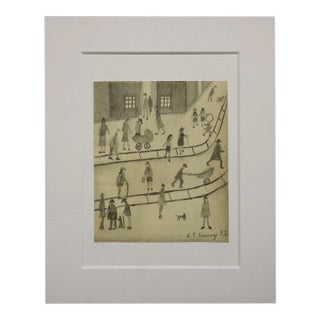 Mid 20th Century Street Scene - L.S. Lowry For Sale