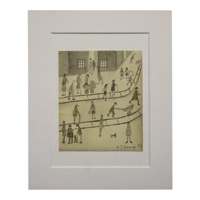 Mid 20th Century Street Scene - L.S. Lowry For Sale