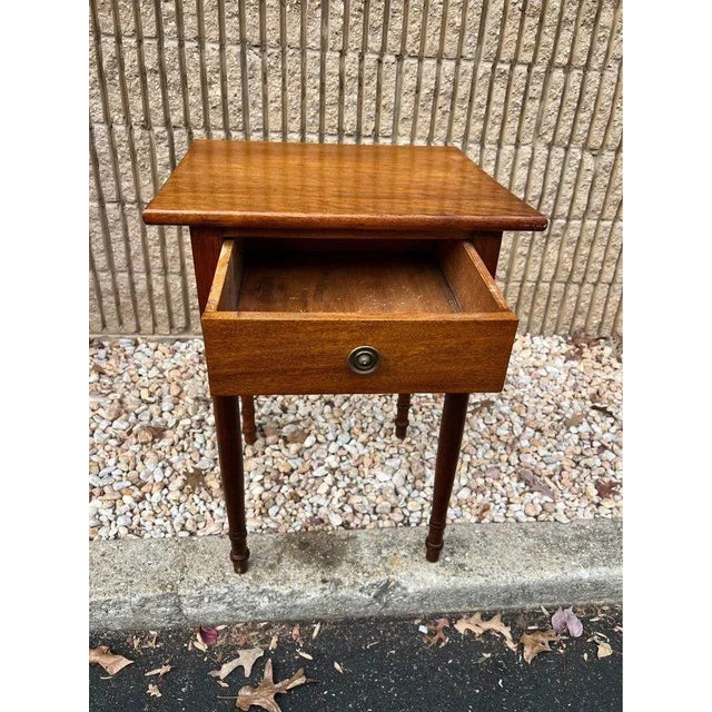 19th Century 19th Century Federal Style Mahogany Side Table For Sale - Image 5 of 9