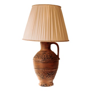 Vintage Ceramic Vase Lamp, West Germany, 1970s For Sale