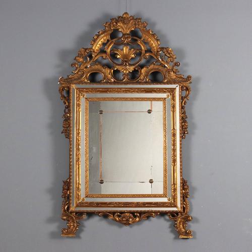 Carved and Gilded Baroque Style Mirror For Sale - Image 11 of 11