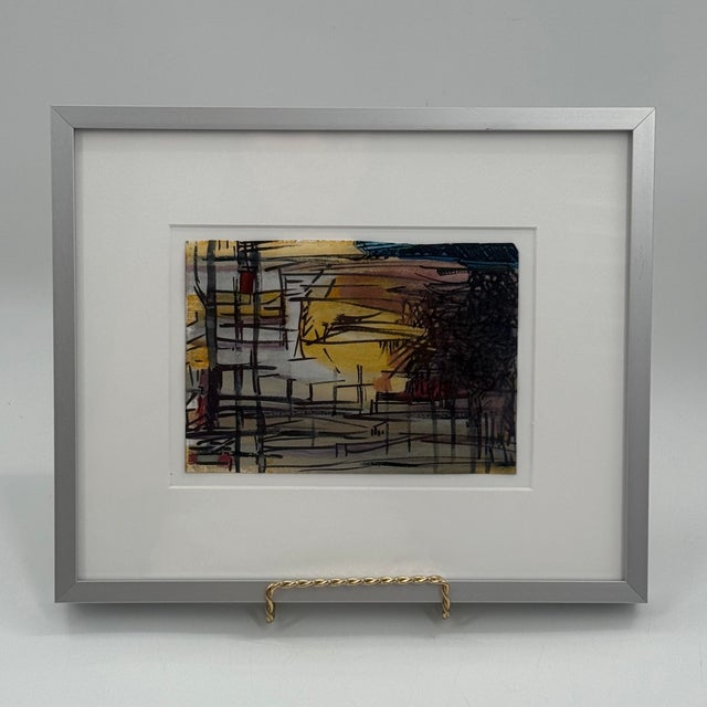 Jackie Lipton Original Abstract Mixed Media Painting on Paper, New York Artist For Sale In Tampa - Image 6 of 10