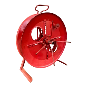 Vintage Garden Red Metal Hose Holder