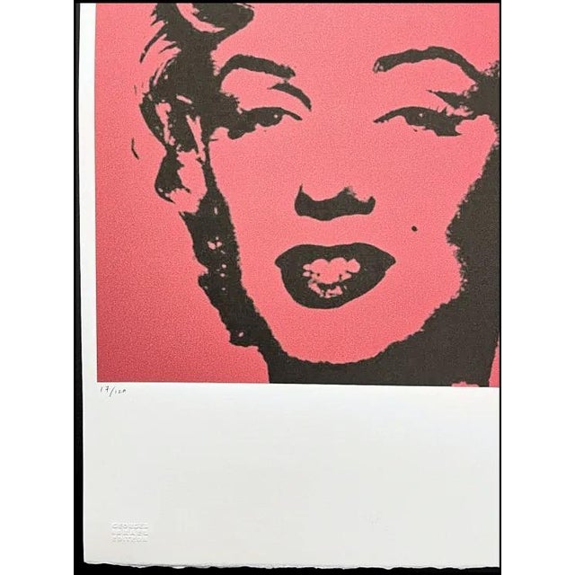 Mid-Century Modern After Andy Warhol, Marilyn Monroe Red, 1980s, Lithograph For Sale - Image 3 of 7