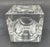 Mid-Century Modern Vintage Optic Glass Cube Paperweight and Candle Holder For Sale - Image 3 of 10