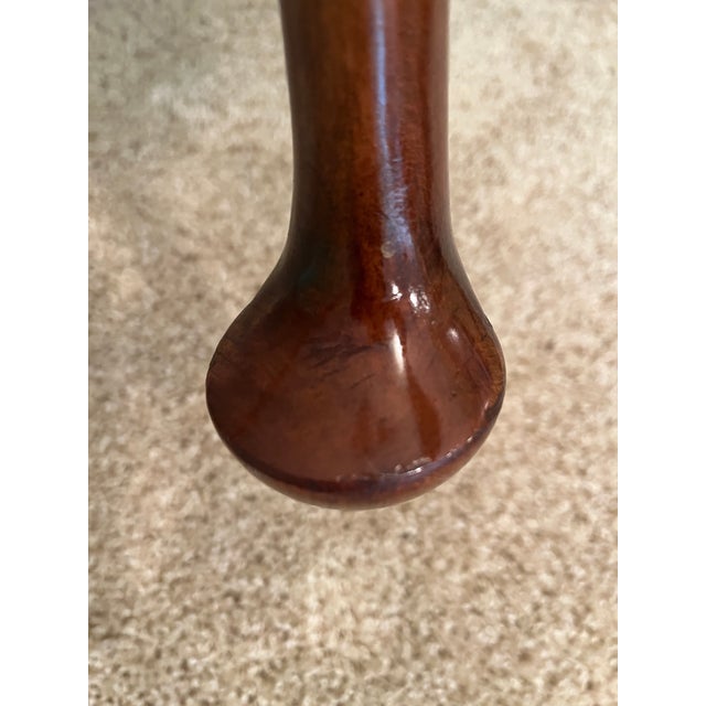 Vintage Statton Queen Anne Style Cherry Tea Table For Sale - Image 9 of 18