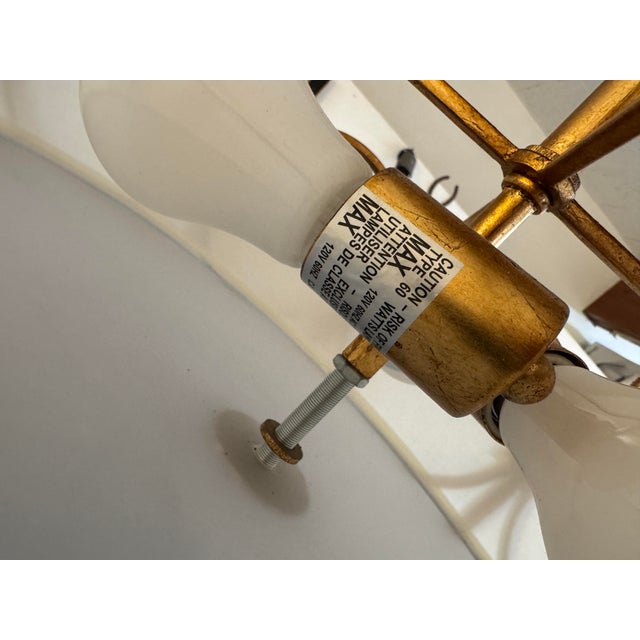 Golden Rings Semi-Flush Mount For Sale In San Francisco - Image 6 of 12