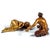 Bronze Faun with Female Nude from Franz Bergmann, 1920s For Sale - Image 6 of 9